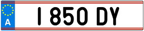 Trailer License Plate